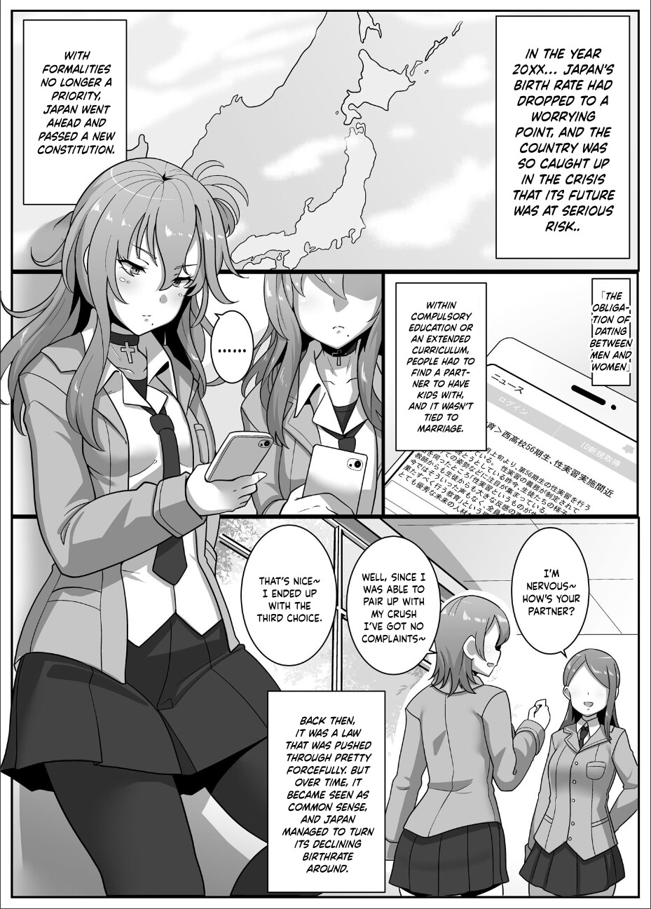 Hentai Manga Comic-Compulsory pregnancy education: A time when dating and having children were mandatory-Read-2